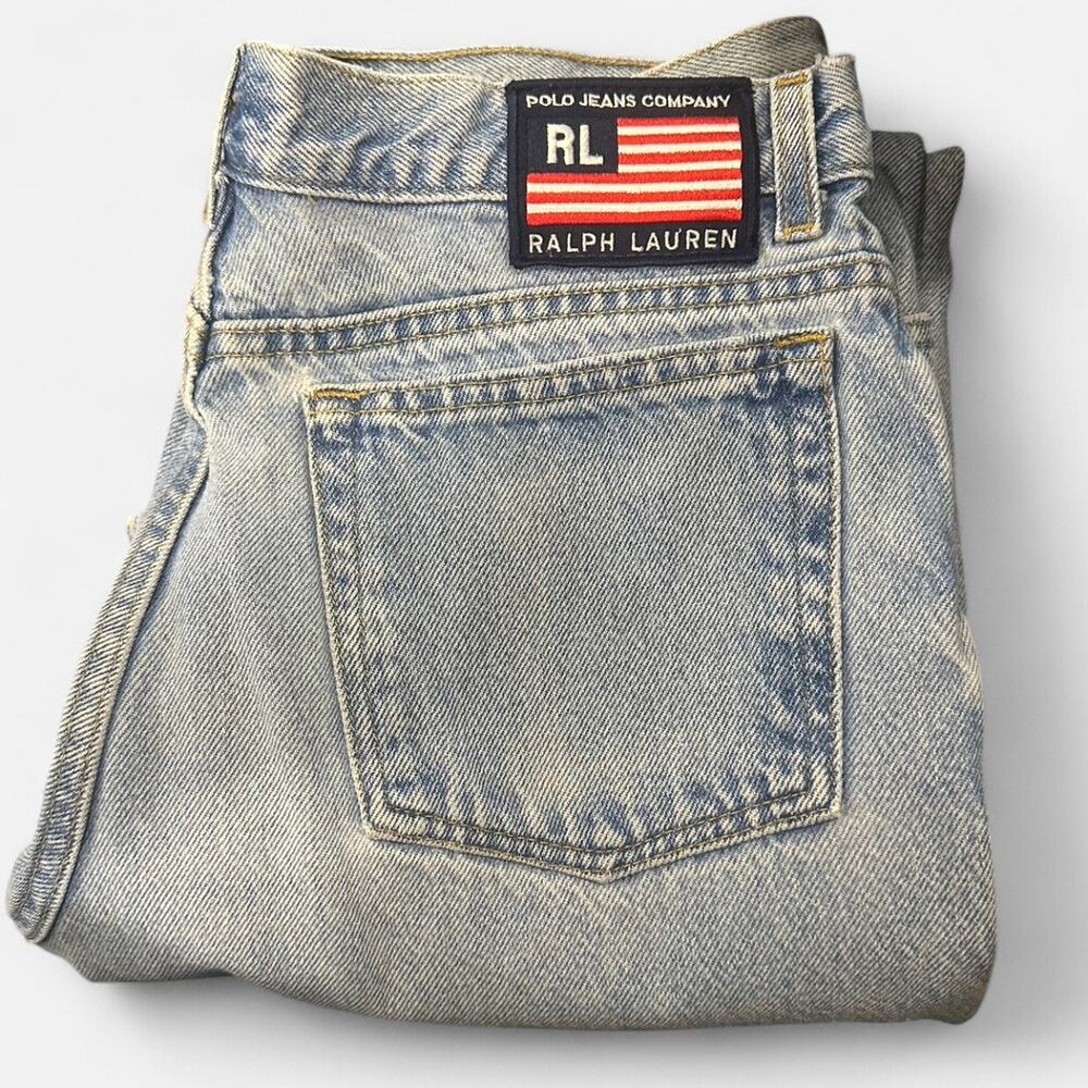 Vintage Polo Ralph Lauren 90s Mid Rise Classic Preppy Jeans - Picture 4 of 11